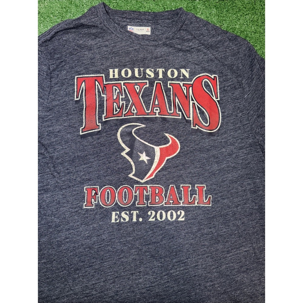 Houston Texans‎ NFL Team Apparel Shirt Medium Blue Established 2002 - Picture 2 of 6